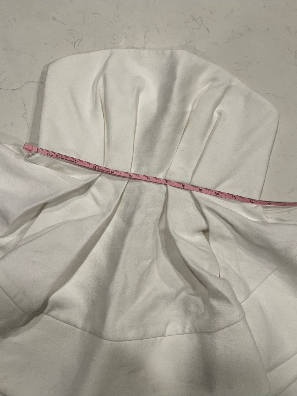 C/MEO Collective White Strapless Peplum Bustier Top - Picture 3 of 7